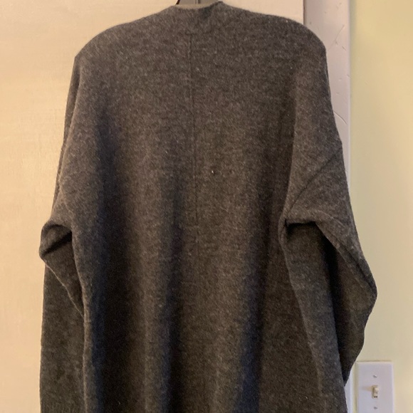 Lucky Brand Dark Gray Long Wool Blend Cardigan New With Tags - Picture 7 of 16